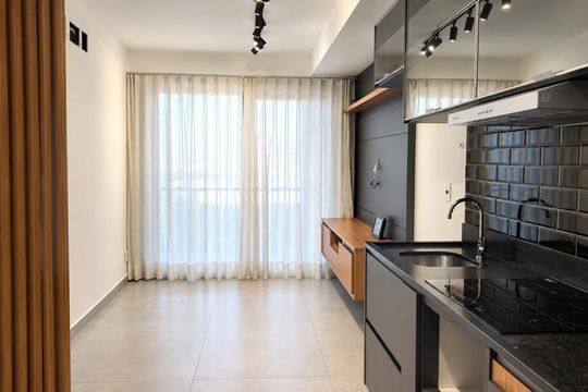 Cozinha de apartamento para alugar com 2 quartos, 61m² em Setor Bueno, Goiânia