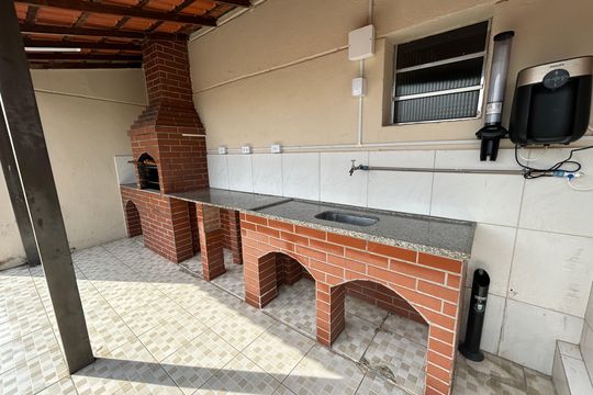 Área comum - Churrasqueira de apartamento para alugar com 2 quartos, 80m² em Todos Os Santos, Rio de Janeiro