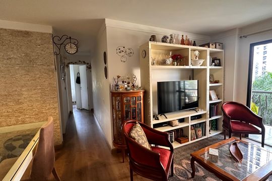Sala de apartamento para alugar com 3 quartos, 89m² em Santo Amaro, São Paulo