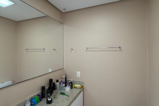 Quarto 1 - Suíte Banheiro  de apartamento à venda com 3 quartos, 123m² em Centro, São Bernardo do Campo