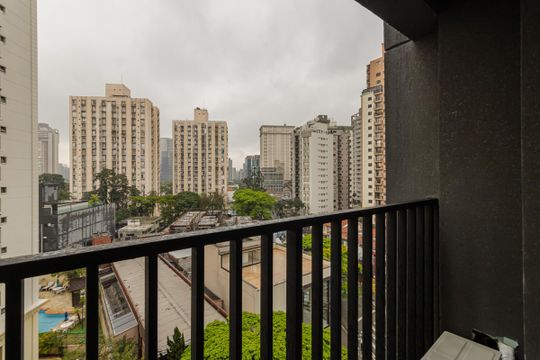 Sacada de kitnet/studio para alugar com 1 quarto, 24m² em Vila Olímpia, São Paulo