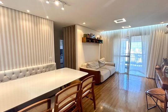 Sala de apartamento à venda com 3 quartos, 82m² em Gopouva, Guarulhos