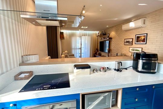 Cozinha de apartamento à venda com 3 quartos, 82m² em Gopouva, Guarulhos