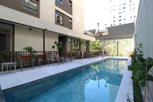 Área Comum - Piscina de apartamento à venda com 2 quartos, 121m² em Indianópolis, São Paulo