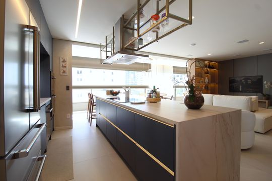 Cozinha de apartamento à venda com 2 quartos, 121m² em Indianópolis, São Paulo