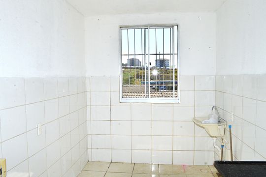 Cozinha e Área de Serviço de apartamento para alugar com 2 quartos, 45m² em Acaiaca, Belo Horizonte