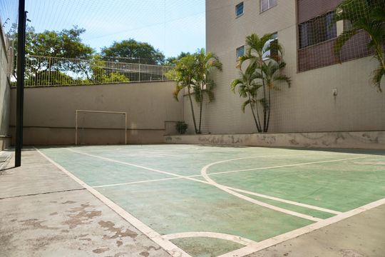 Área comum - Quadra de apartamento à venda com 3 quartos, 66m² em Caiçaras, Belo Horizonte