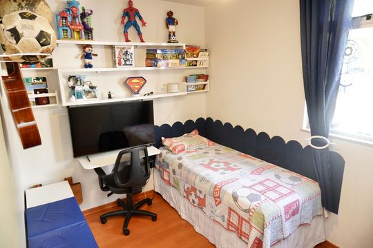 Quarto 2 de apartamento à venda com 3 quartos, 66m² em Caiçaras, Belo Horizonte