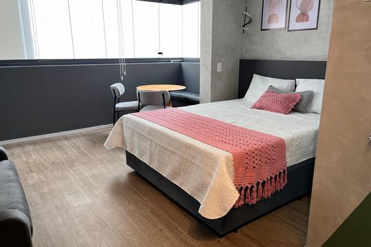Quarto de apartamento para alugar com 1 quarto, 27m² em Pinheiros, São Paulo