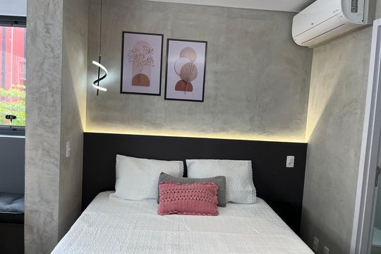 Quarto de apartamento para alugar com 1 quarto, 27m² em Pinheiros, São Paulo
