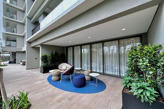 Área comum de apartamento para alugar com 1 quarto, 32m² em Campo Belo, São Paulo