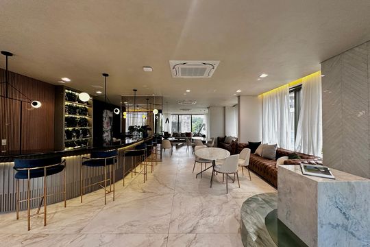 Área comum de apartamento para alugar com 1 quarto, 32m² em Campo Belo, São Paulo