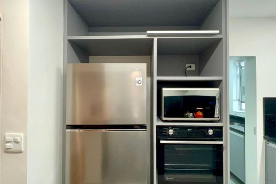Cozinha de apartamento para alugar com 2 quartos, 72m² em Cerqueira César, São Paulo