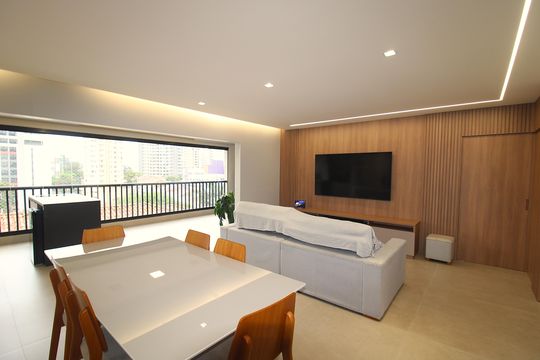 Sala de apartamento à venda com 4 quartos, 160m² em Vila Pauliceia, São Paulo