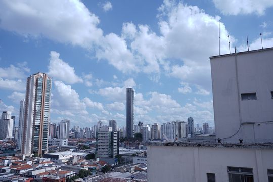 Vista da sala de apartamento à venda com 1 quarto, 50m² em Vila Gomes Cardim, São Paulo