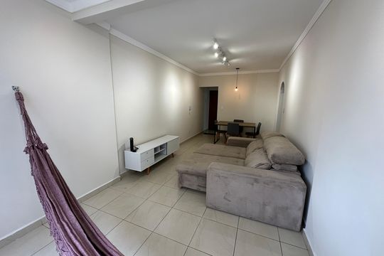 Sala de apartamento para alugar com 1 quarto, 72m² em Centro, São Vicente