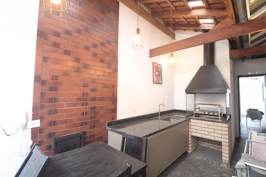 Área comum - Churrasqueira de kitnet/studio para alugar com 1 quarto, 25m² em Jurubatuba, São Paulo