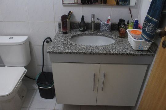 Banheiro da Suíte de apartamento à venda com 2 quartos, 75m² em Fundação, São Caetano do Sul