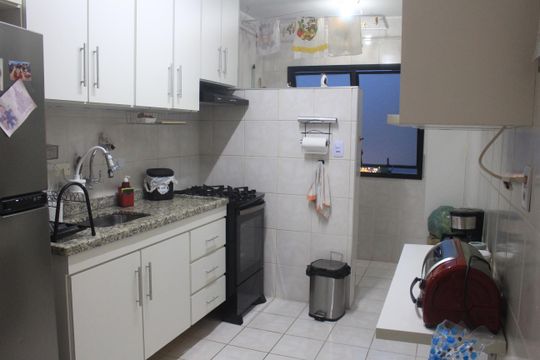 Cozinha de apartamento à venda com 2 quartos, 75m² em Fundação, São Caetano do Sul