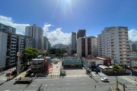 Vista da Sala de apartamento para alugar com 3 quartos, 90m² em Itararé, São Vicente