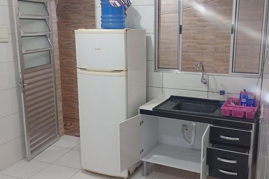 Cozinha de casa para alugar com 1 quarto, 70m² em Vila Capela, São Paulo