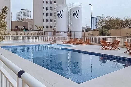 Área comum - Piscina de apartamento para alugar com 2 quartos, 35m² em Barra Funda, São Paulo