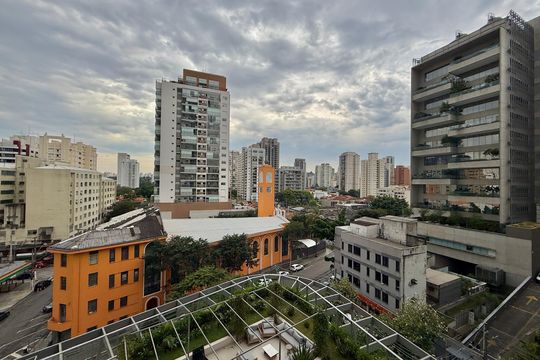 Vista  de apartamento para alugar com 1 quarto, 35m² em Santo Amaro, São Paulo
