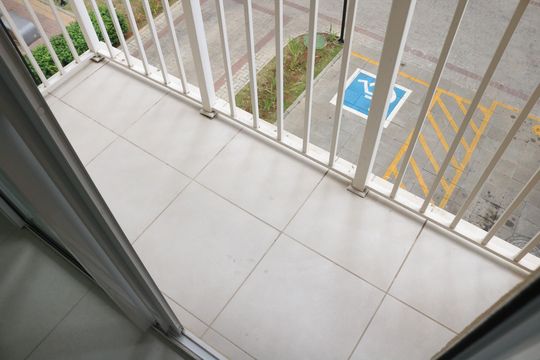 Varanda da Sala de apartamento para alugar com 1 quarto, 29m² em Várzea da Barra Funda, São Paulo