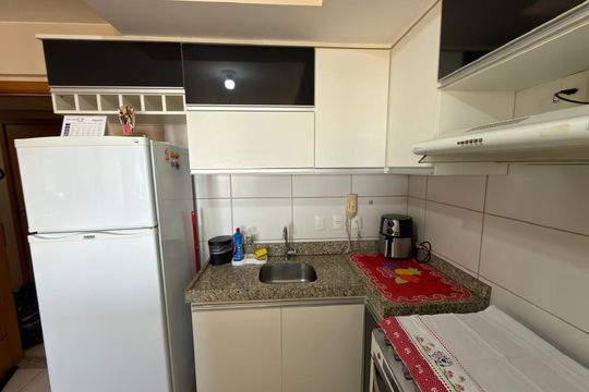 Cozinha  de apartamento à venda com 1 quarto, 35m² em Ceilândia Norte, Brasília