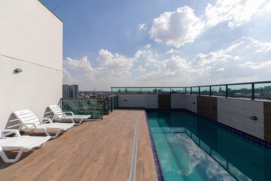 Área Comum - Piscina  de apartamento para alugar com 1 quarto, 28m² em Cidade Antônio Estêvão de Carvalho, São Paulo