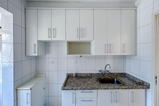 Cozinha - Armários de apartamento para alugar com 1 quarto, 44m² em Vila Gomes Cardim, São Paulo