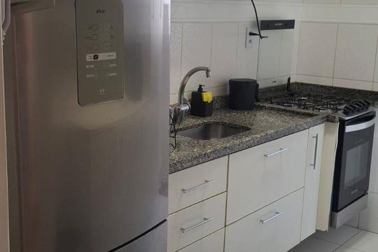 Cozinha de apartamento para alugar com 3 quartos, 83m² em Vila Andrade, São Paulo