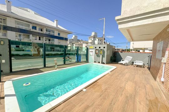 Área comum - Piscina de apartamento para alugar com 3 quartos, 90m² em Ingleses Centro, Florianópolis