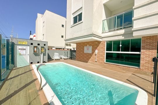 Área comum - Piscina de apartamento para alugar com 3 quartos, 90m² em Ingleses Centro, Florianópolis