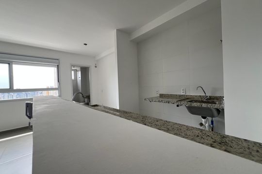 Cozinha de kitnet/studio para alugar com 1 quarto, 24m² em Nova Suíça, Belo Horizonte