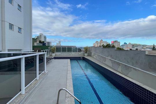 Área comum - Piscina de apartamento para alugar com 2 quartos, 65m² em Estreito, Florianópolis