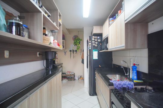 Cozinha de apartamento à venda com 3 quartos, 71m² em Boa Saúde, Novo Hamburgo