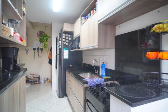 Cozinha de apartamento à venda com 3 quartos, 71m² em Boa Saúde, Novo Hamburgo