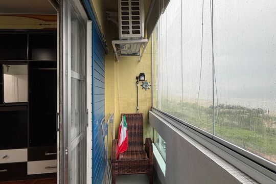 Varanda do Quarto de apartamento para alugar com 1 quarto, 75m² em José Menino, Santos