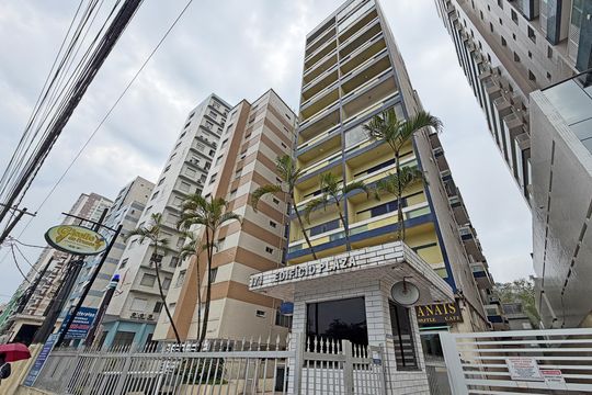 Fachada de apartamento para alugar com 1 quarto, 75m² em José Menino, Santos