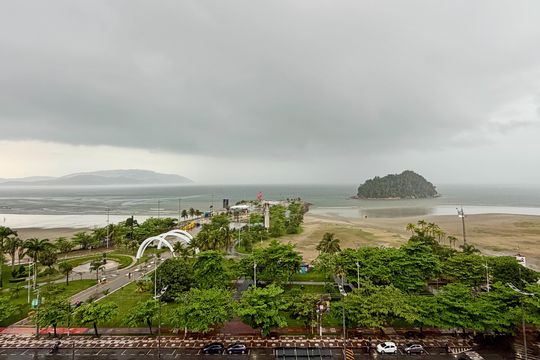 Vista de apartamento para alugar com 1 quarto, 75m² em José Menino, Santos