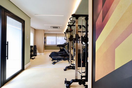 Área comum -  Academia de apartamento para alugar com 1 quarto, 105m² em Nova Campinas, Campinas