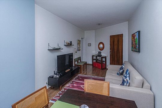 sala_3 de apartamento à venda com 2 quartos, 67m² em Vila Gumercindo, São Paulo