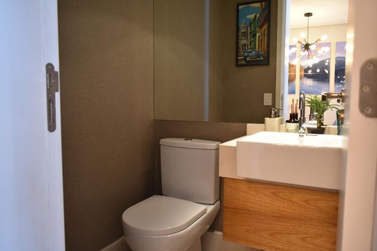 Lavabo de apartamento para alugar com 3 quartos, 97m² em Chácara Inglesa, São Paulo
