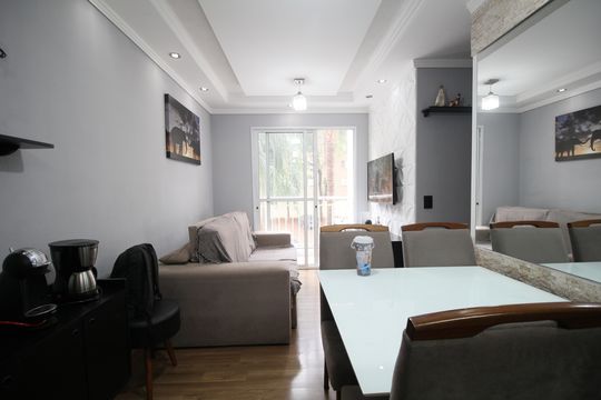 Sala de apartamento para alugar com 3 quartos, 59m² em Vila Pirajussara, São Paulo