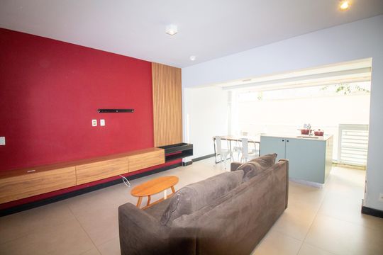 Sala de kitnet/studio para alugar com 1 quarto, 43m² em Campo Belo, São Paulo