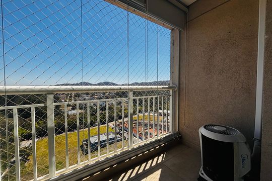 Varanda da Sala de apartamento para alugar com 2 quartos, 51m² em Empresarial 18 do Forte, Barueri
