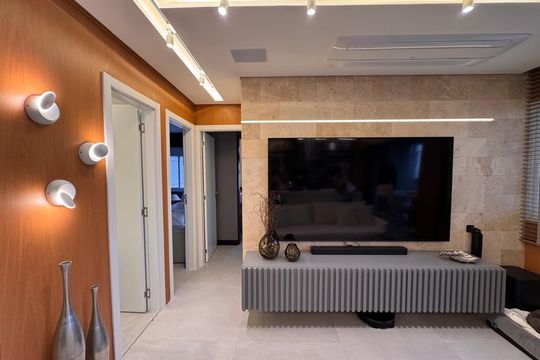Sala de apartamento à venda com 2 quartos, 69m² em Alphaville Empresarial, Barueri