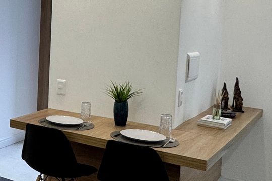 Detalhe Sala de apartamento para alugar com 2 quartos, 43m² em Recanto Vista Alegre, Cotia
