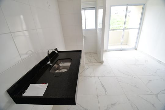 Cozinha de apartamento para alugar com 2 quartos, 45m² em Notre Dame, Campinas